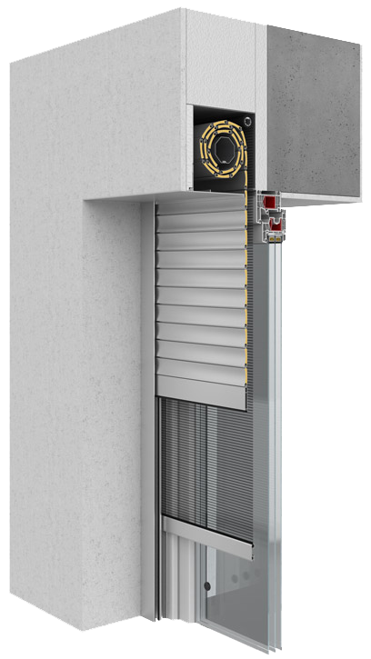 01 rolety upk 90 montaz na mur z moskitiera