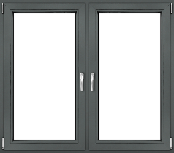 Basaltgrau Satin window