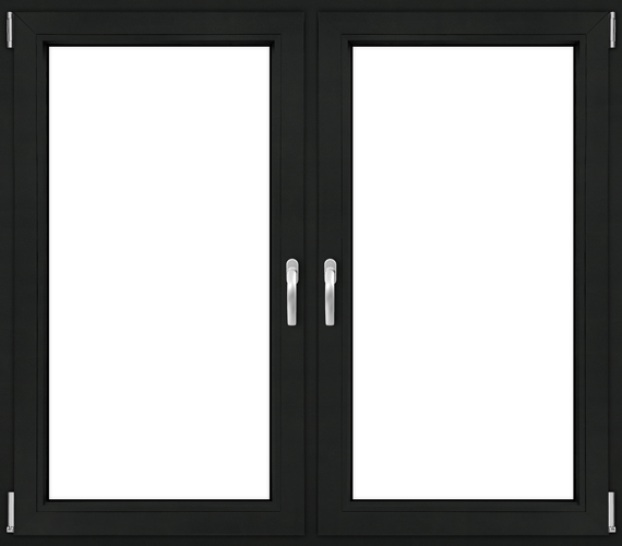 Jet black matt window