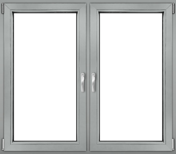 Signalgrau Satin window